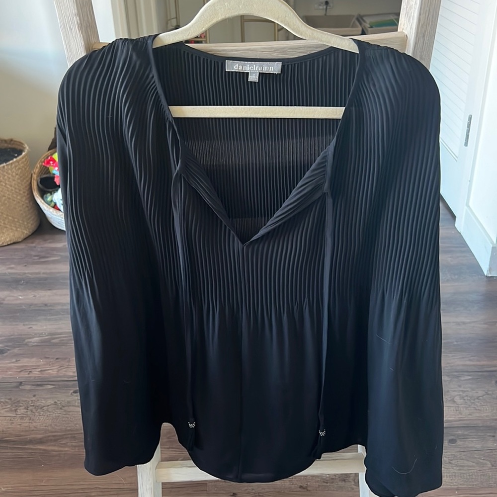 Black long sleeve blouse